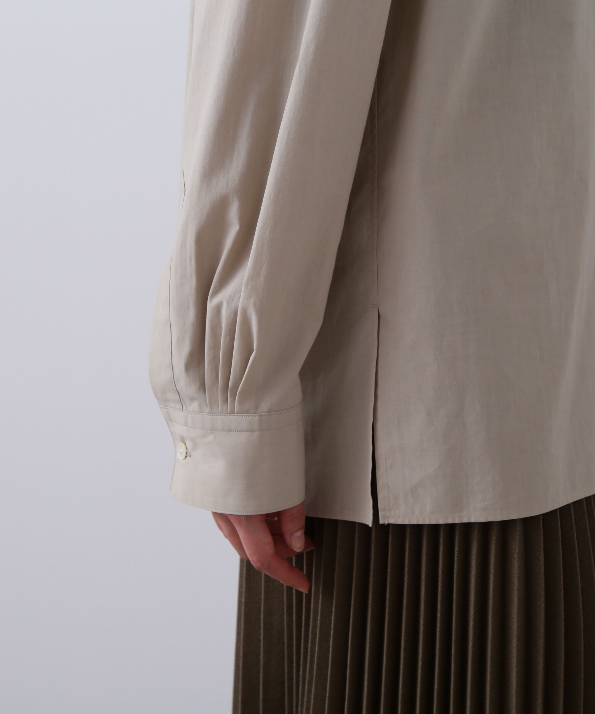 YLEVE 「YLEVE / COTTON SILK TYPEWRITER SKIPPER SHIRT」|シャツ・ブラウス|