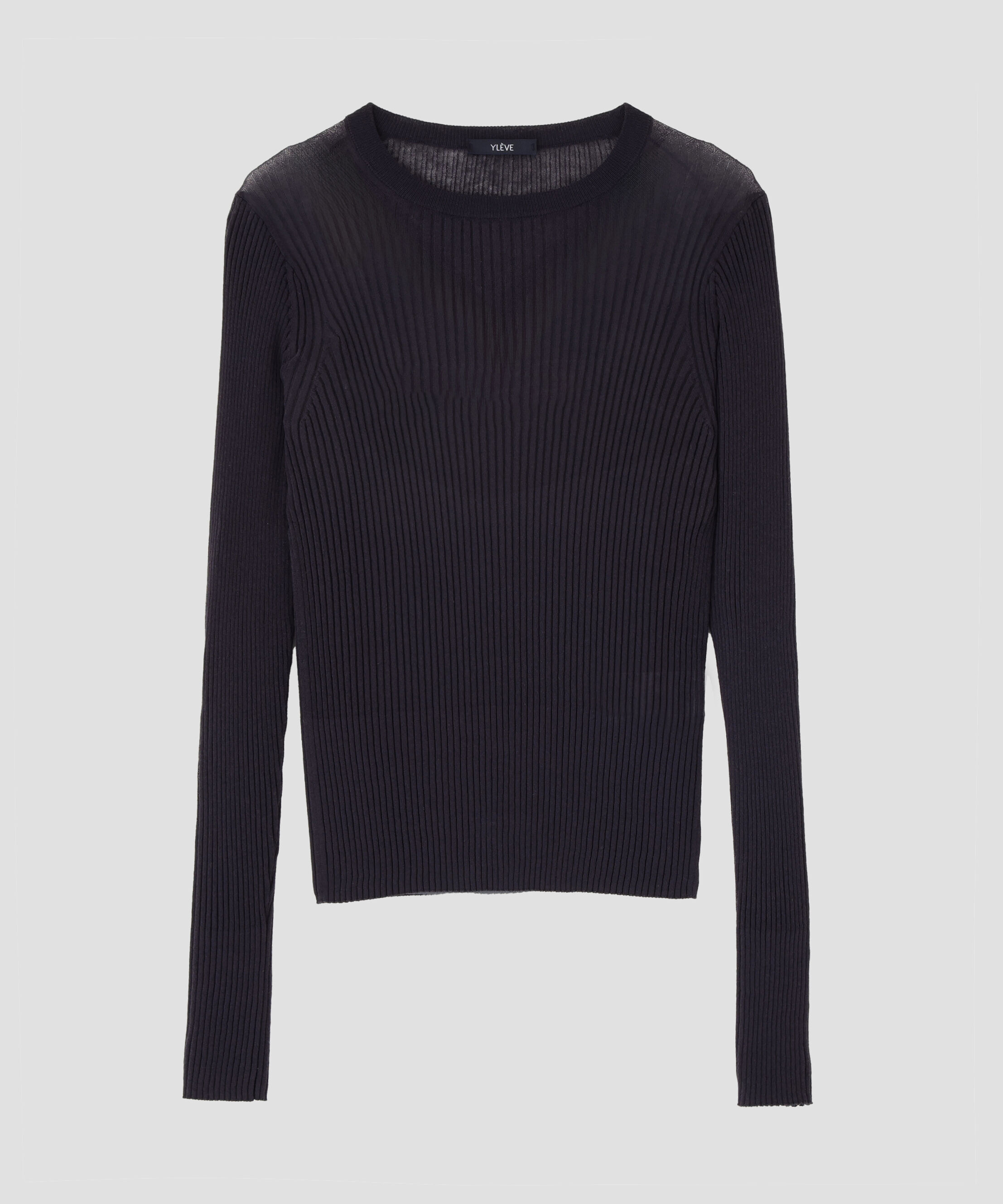 YLEVE 「YLEVE / SHEER RIB KNIT LONG SLEEVE PULLOVER」|ニット・セーター|