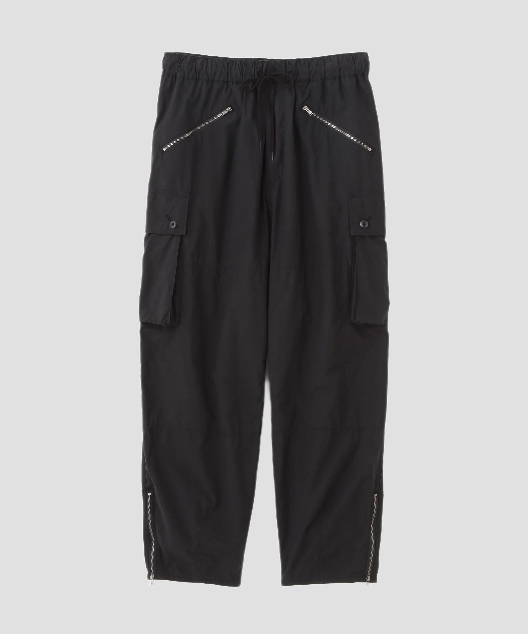 YLEVE 「YLEVE / HIGH DENSITY TYPEWRITER COTTON CARGO PANTS」|その他|ブラック