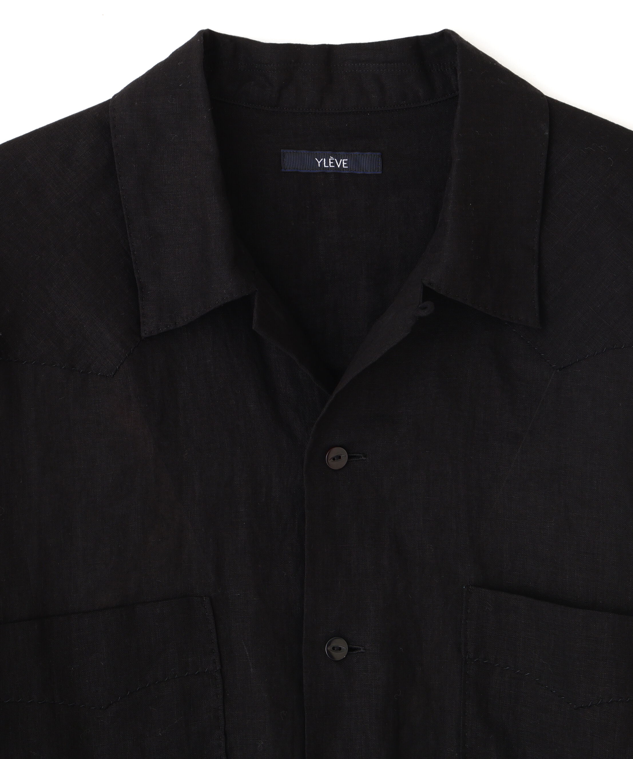 YLEVE 「YLEVE / COTTON RAMIE VOILE HAND STITCH SHIRT」|シャツ・ブラウス|