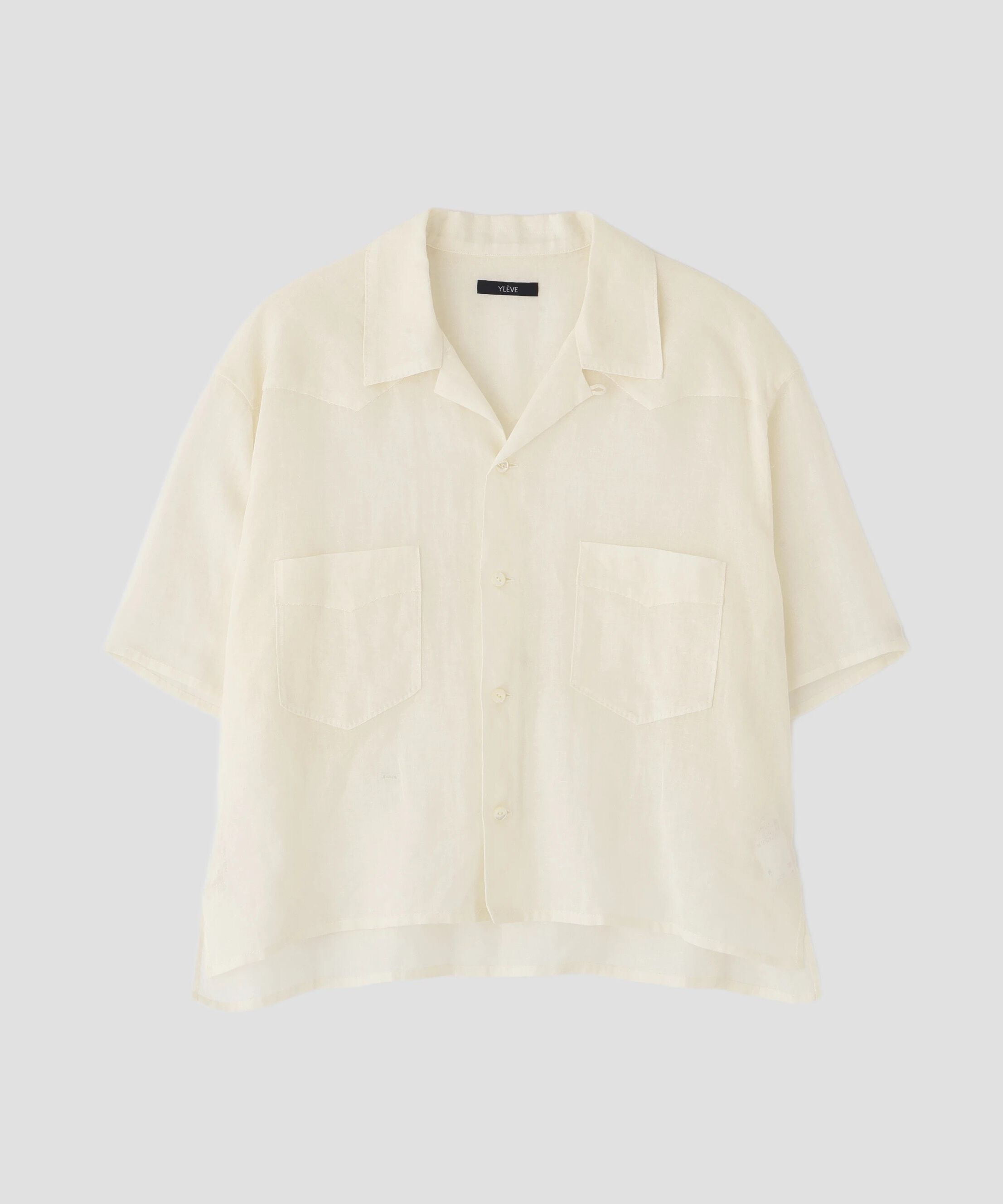 YLEVE 「YLEVE / COTTON RAMIE VOILE HAND STITCH SHIRT」|シャツ・ブラウス|