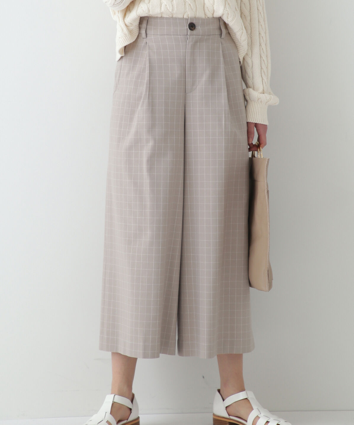  「◆チェックワイドパンツ」|その他|グレージュウ 3