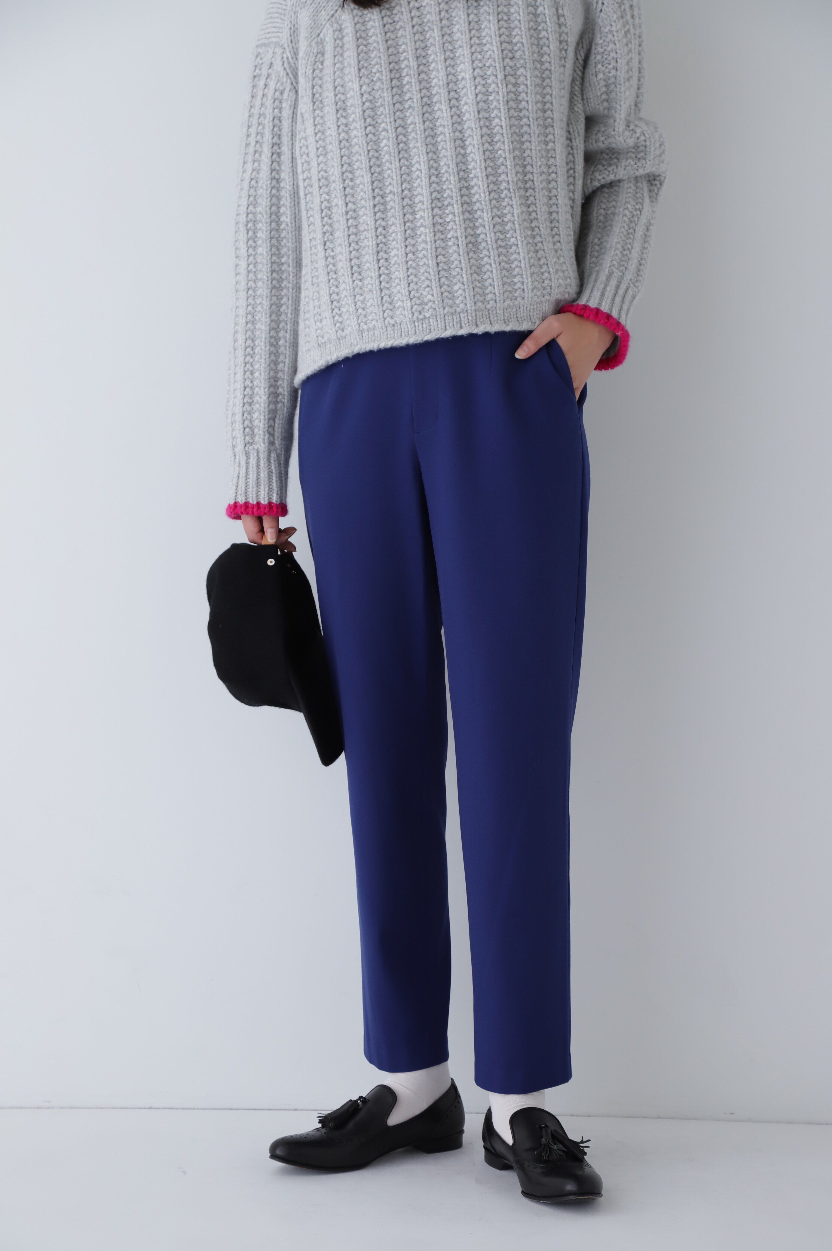  「◆ツイル起毛ストレッチパンツ」|その他|ブルー