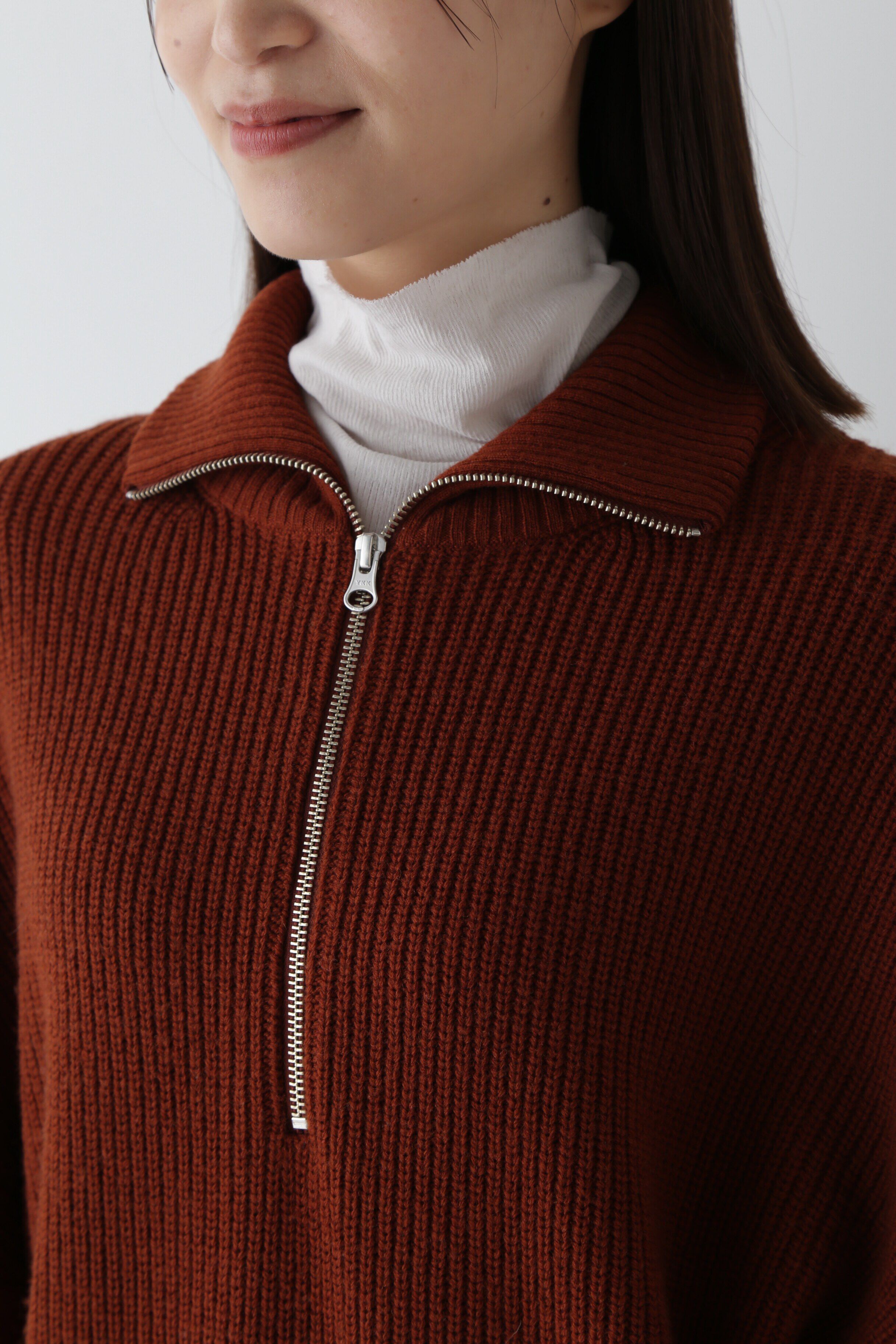  「◆ウールミックス片畦プルオーバー」|ニット・セーター|