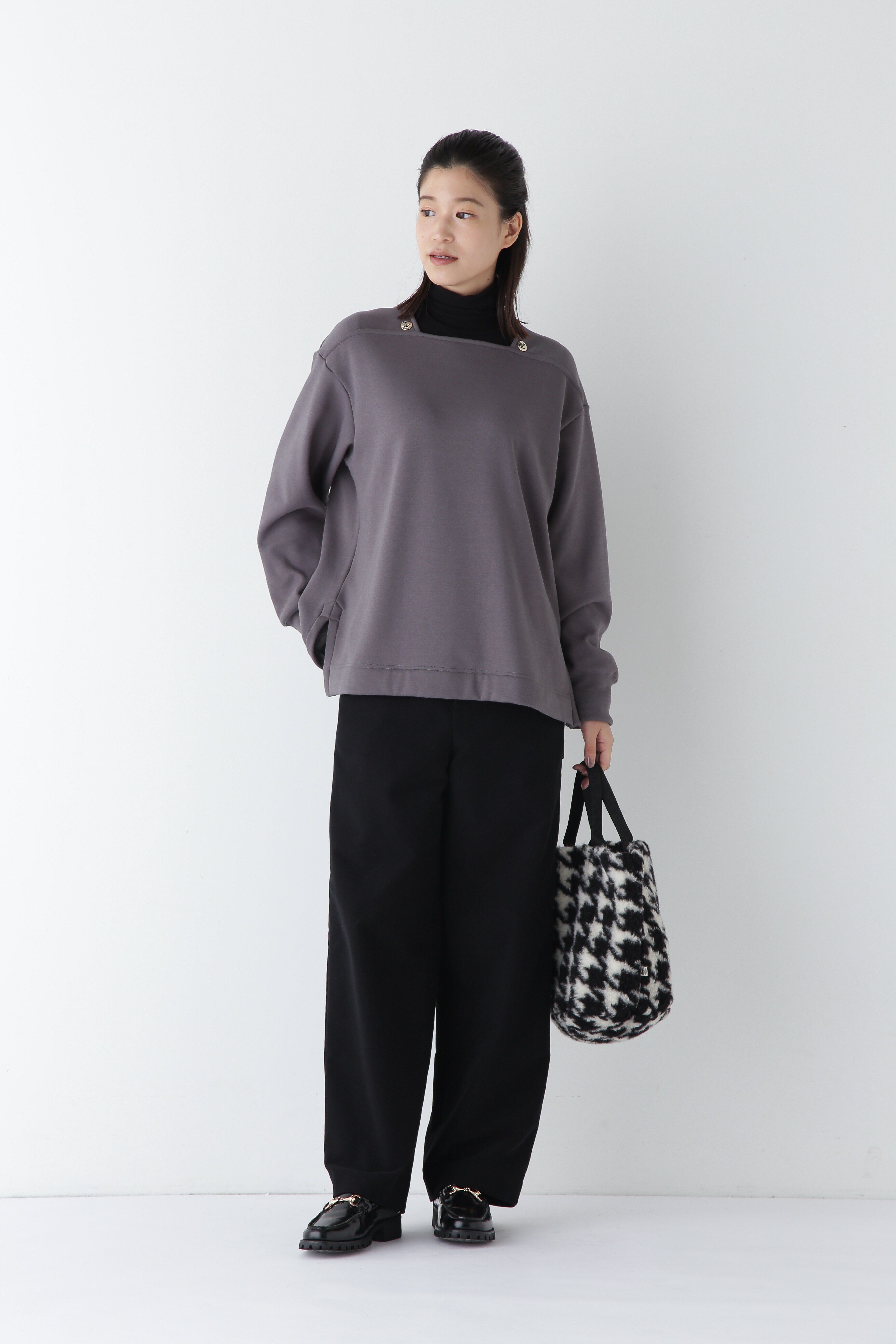  「◆ボンバー裏起毛マリンカラープルオーバー」|Tシャツ・カットソー|