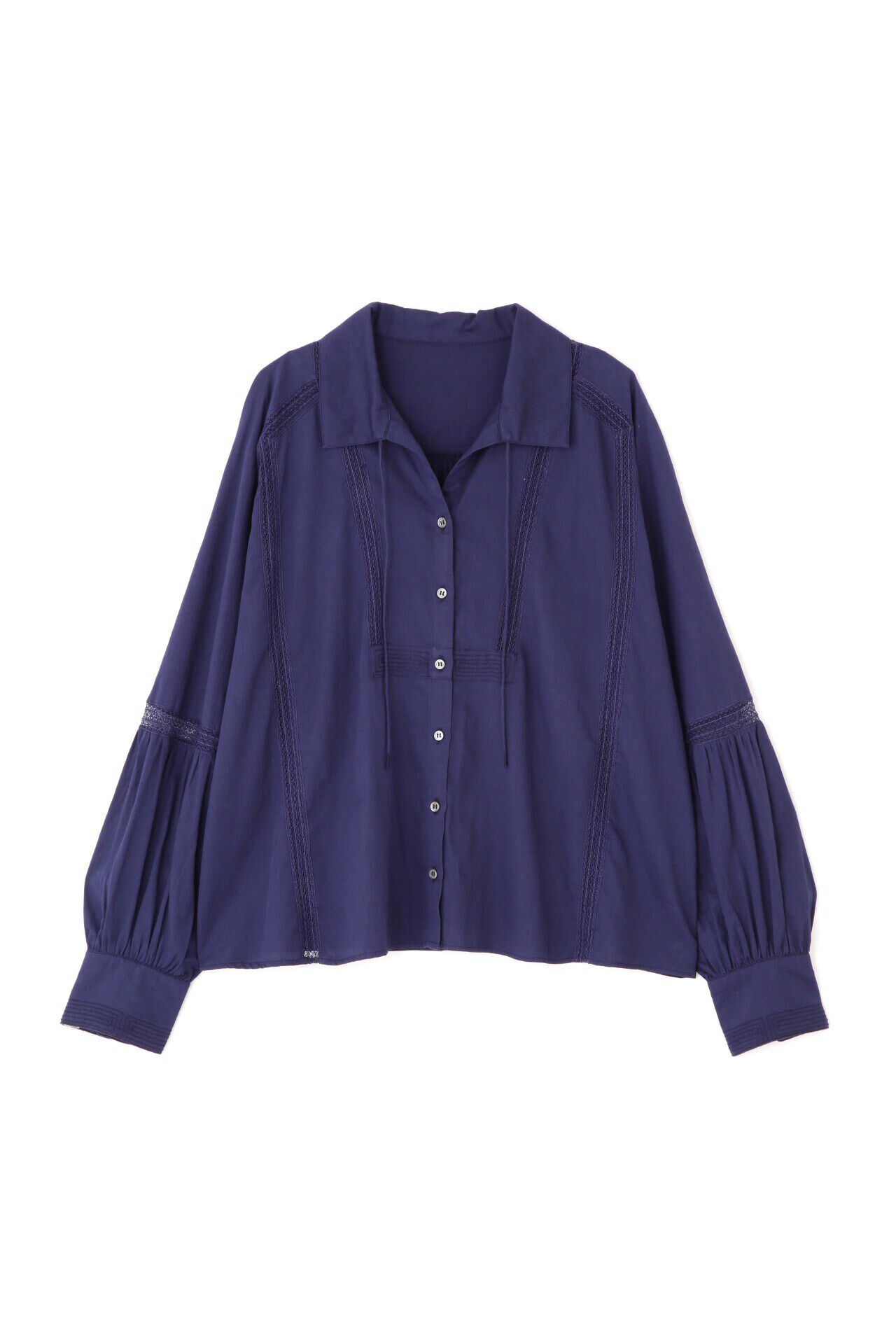  「◆コットンサテンインドスキッパーブラウス」|シャツ・ブラウス|