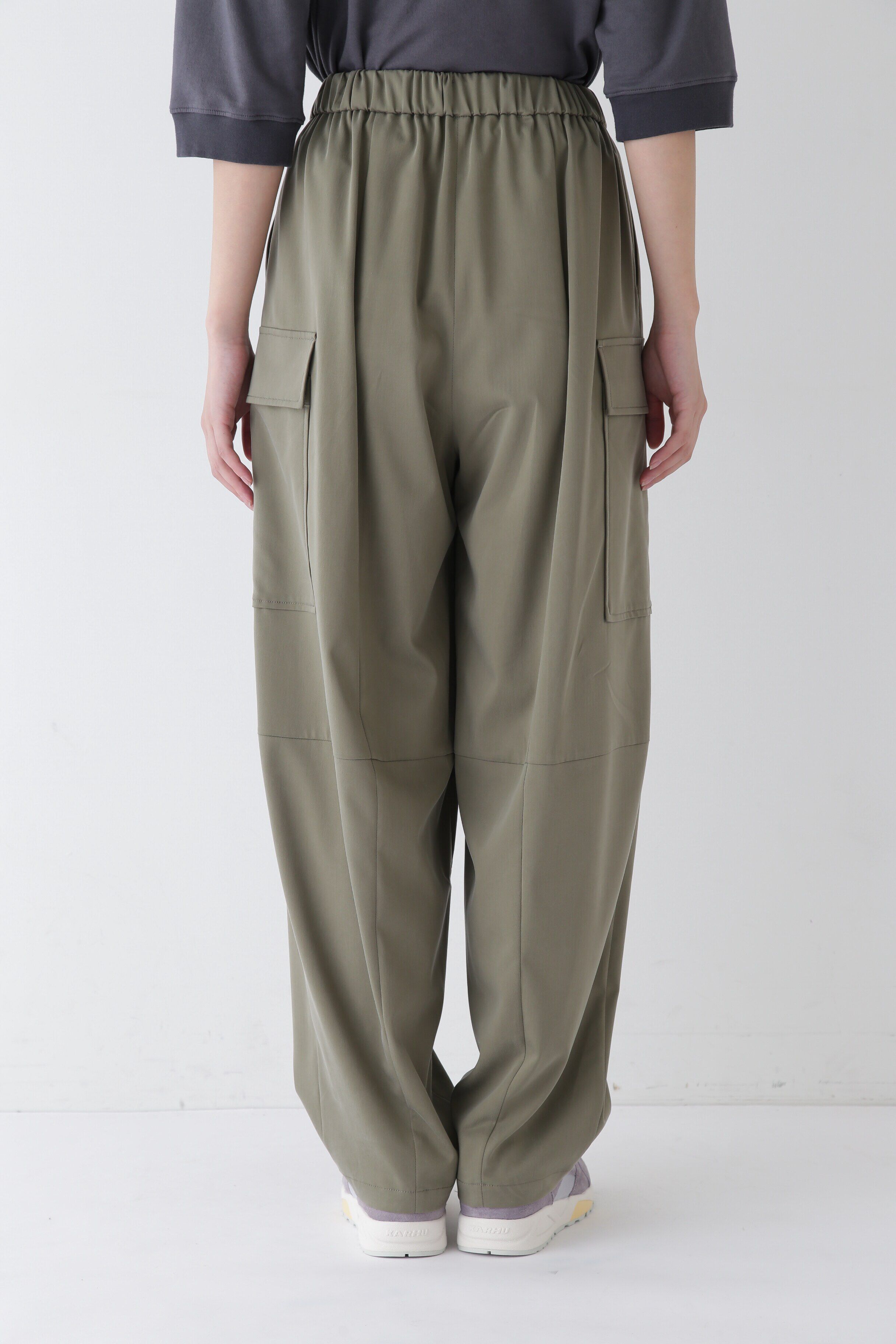  「◆キュプラポリエステル フィブリルサテンストレッチパンツ」|その他|