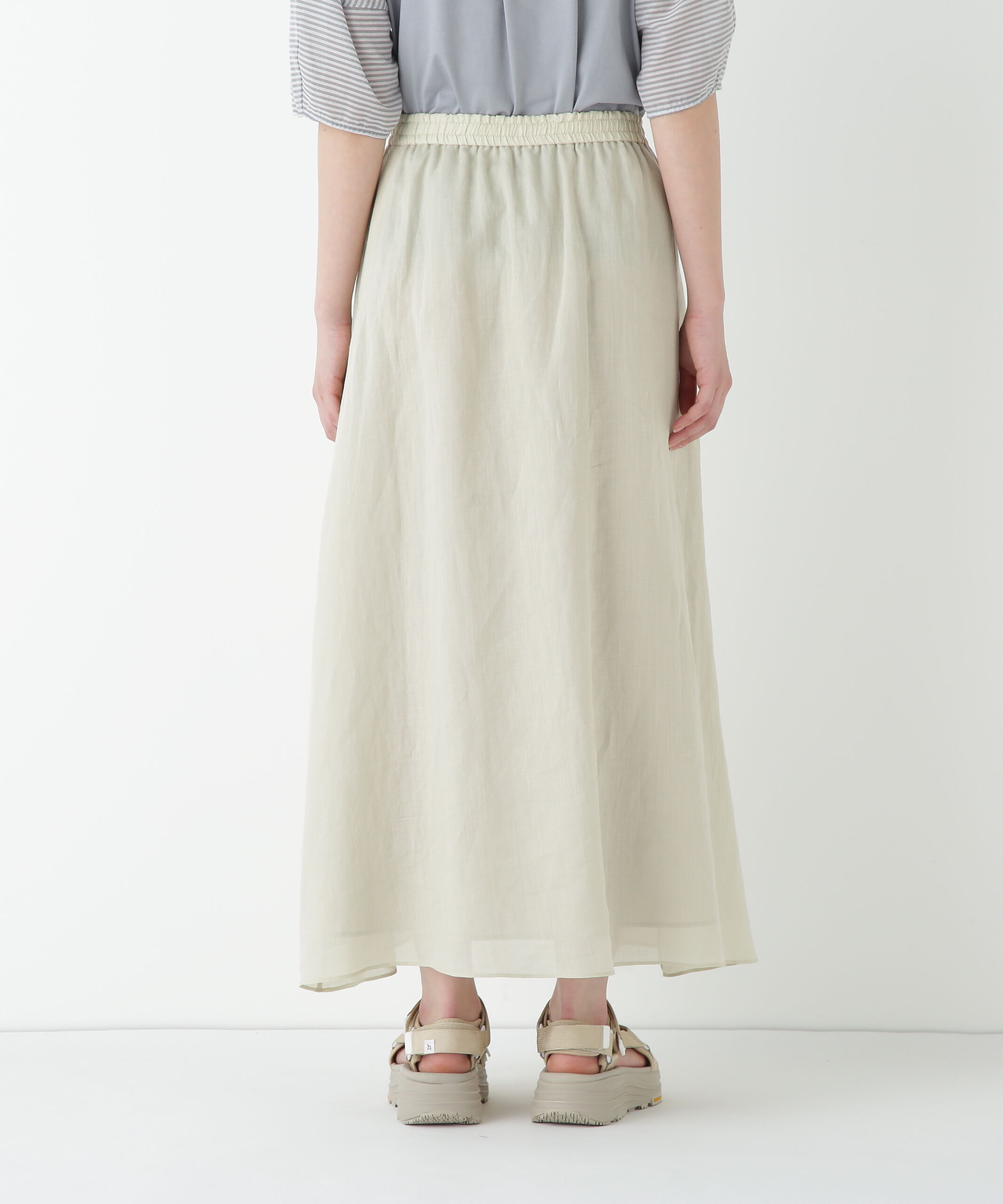  「◆ラミーサイドボックスタックギャザースカート」|スカート|