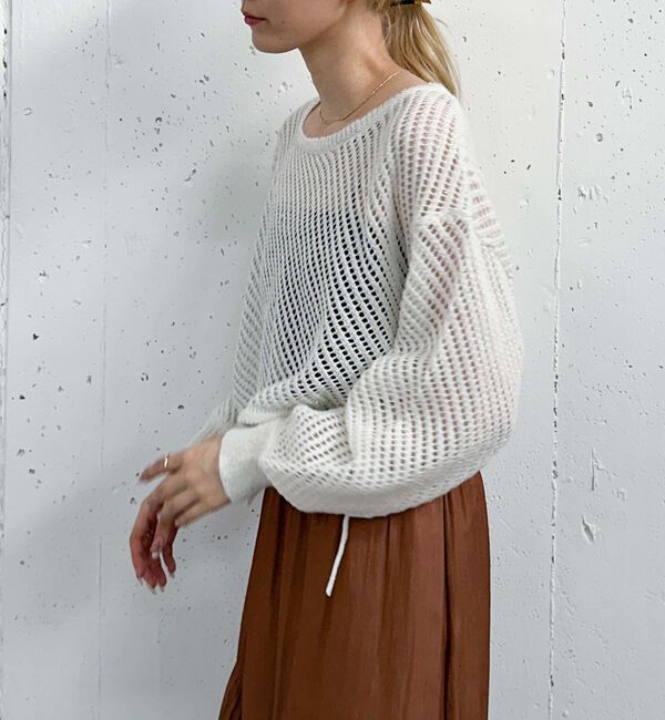 archives「ラメスパンコールメッシュニット」|ニット・セーター|