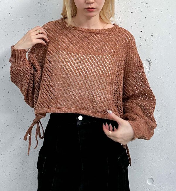 archives「ラメスパンコールメッシュニット」|ニット・セーター|ORANGE