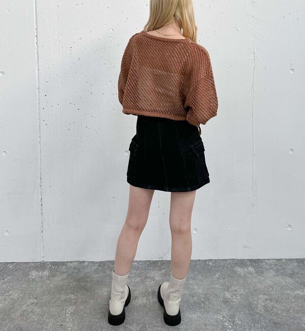 archives「ラメスパンコールメッシュニット」|ニット・セーター|