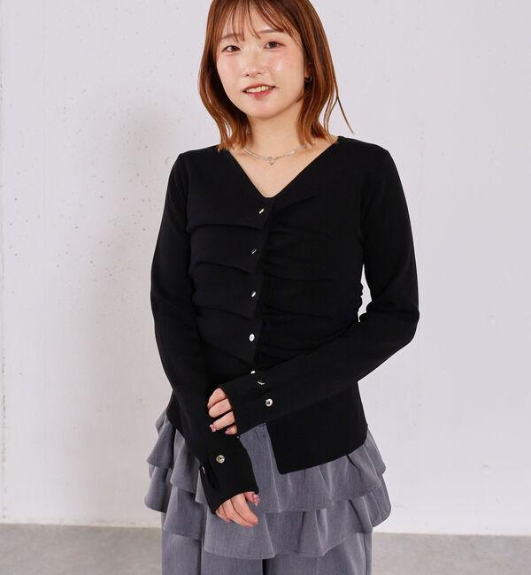 archives「スプリングタックボタンニットプルオーバー」|ニット・セーター|