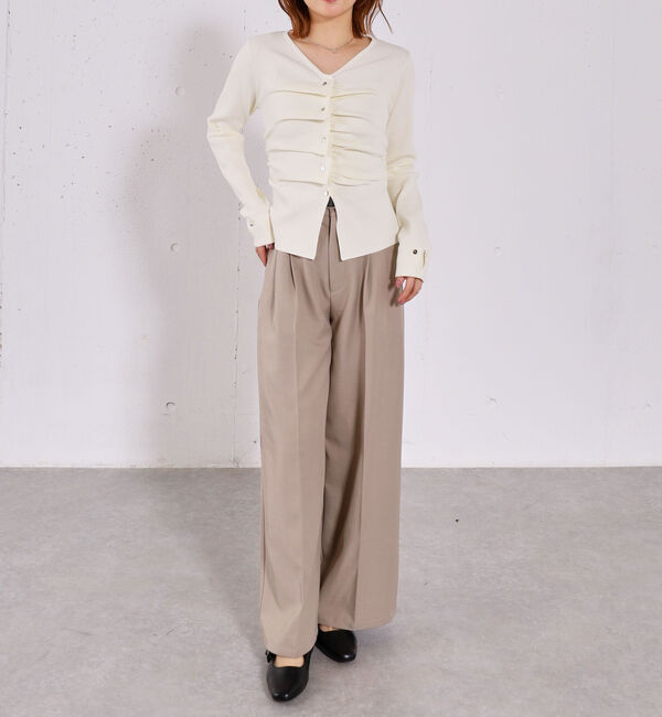 archives「スプリングタックボタンニットプルオーバー」|ニット・セーター|