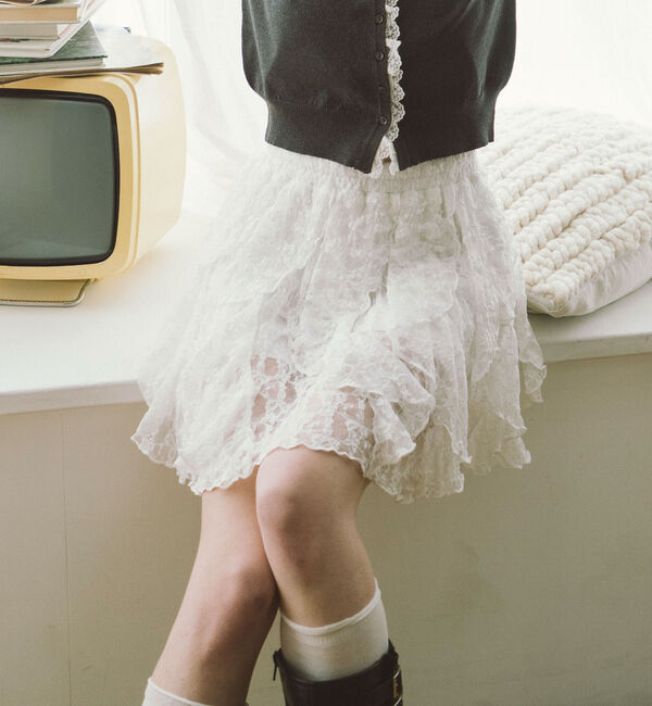 archives「２ｗａｙレースラッフルミニスカート」|スカート|OFF WHITE