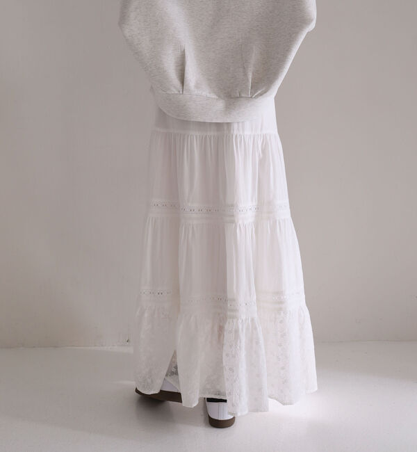 archives「コットンレースティアードスカート」|スカート|