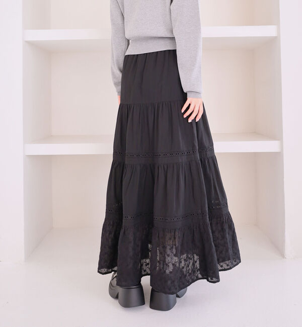 archives「コットンレースティアードスカート」|スカート|