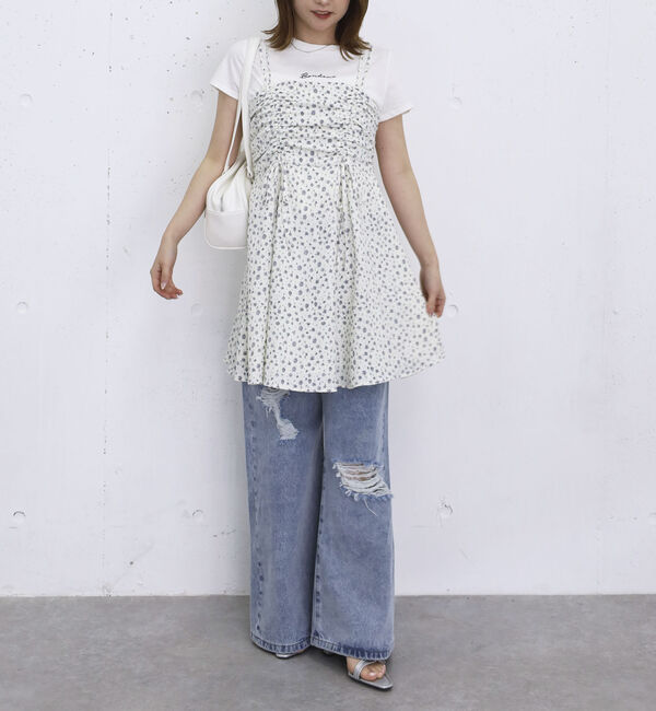 archives「花柄ドロストミニキャミＯＰ」|ワンピース|