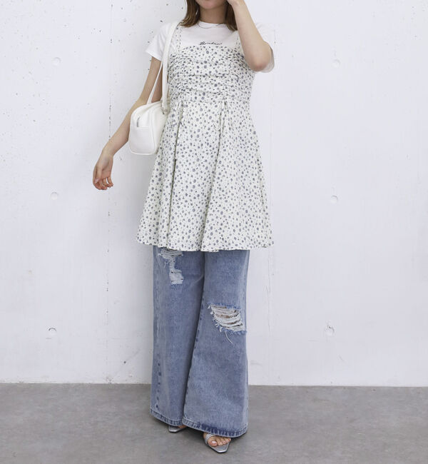 archives「花柄ドロストミニキャミＯＰ」|ワンピース|