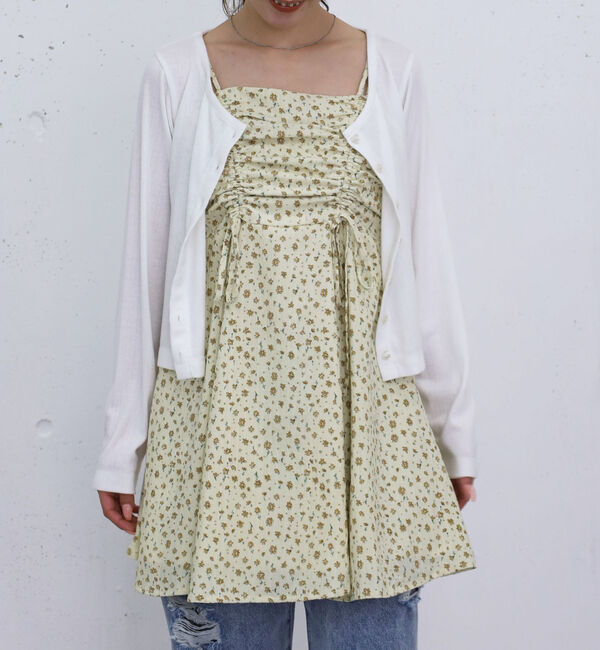 archives「花柄ドロストミニキャミＯＰ」|ワンピース|