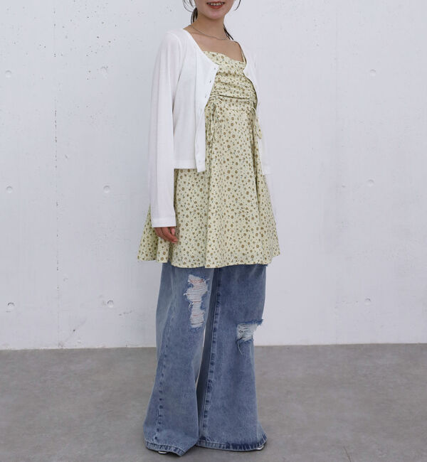 archives「花柄ドロストミニキャミＯＰ」|ワンピース|