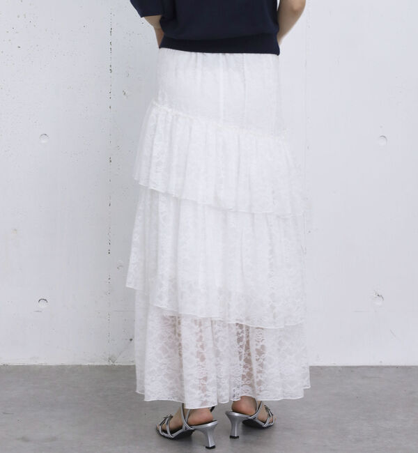 archives「アシンメトリーレースフリルティアードスカート」|スカート|