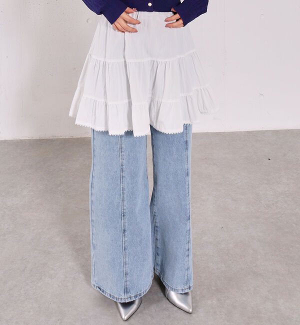 archives「コットンライクティアードミニスカート」|スカート|OFF WHITE