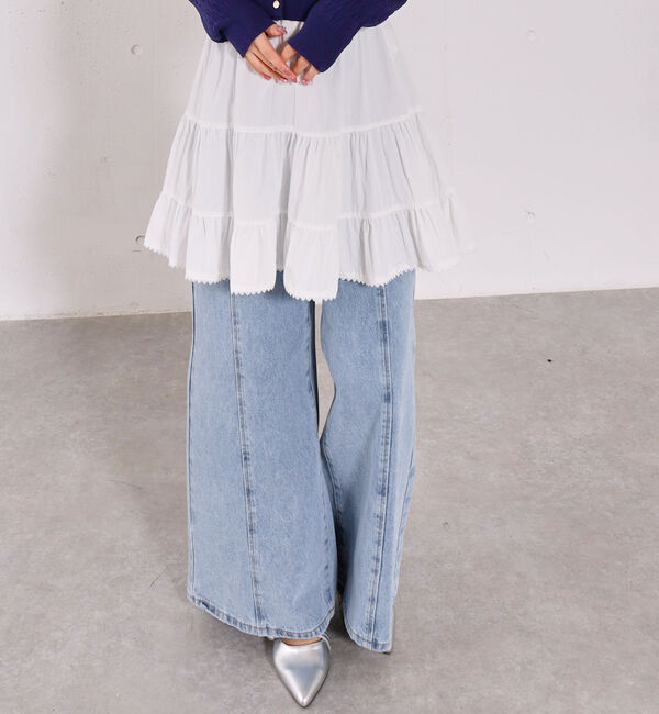 archives「コットンライクティアードミニスカート」|スカート|