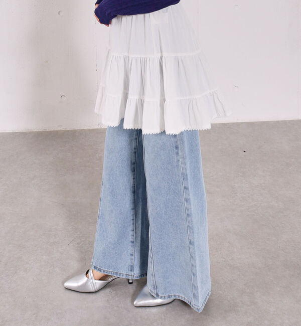 archives「コットンライクティアードミニスカート」|スカート|