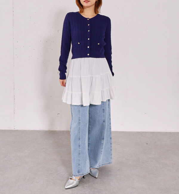 archives「コットンライクティアードミニスカート」|スカート|