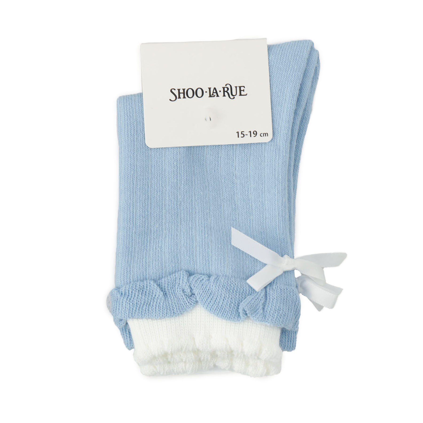 SHOO･LA･RUE「二重履き口バックリボンクルー丈ソックス」|ソックス|