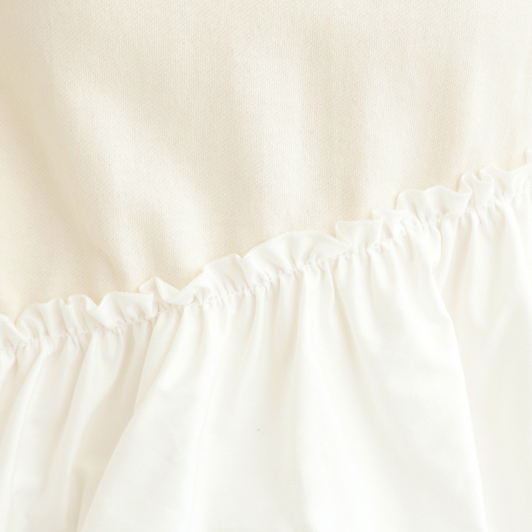 SHOO･LA･RUE「【洗濯機可】ほんのり甘い アシンメトリーフリルの上品トップス」|パーカー|