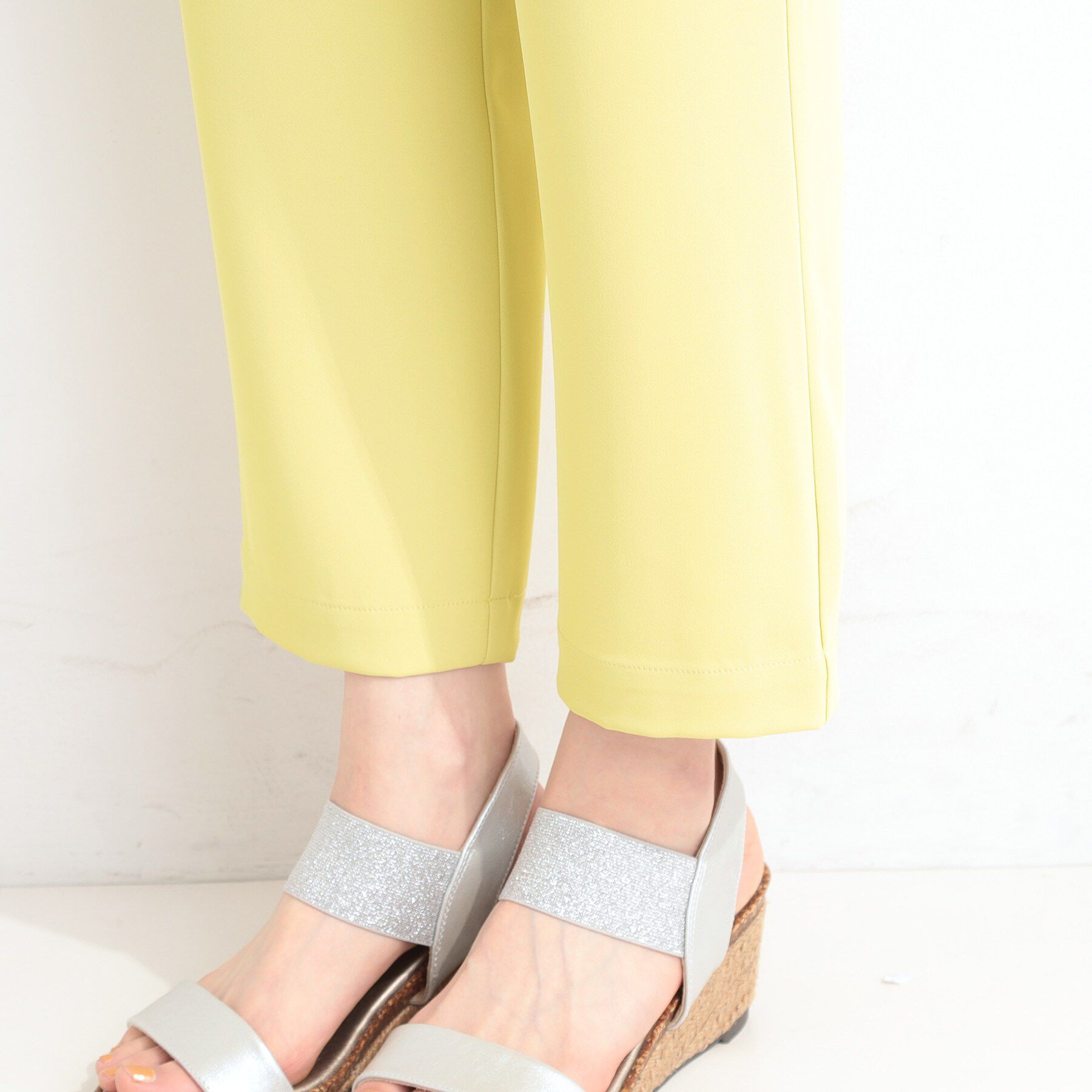 SHOO･LA･RUE「【セットアップ可/ひんやり/UV/SS-3L】さらさらぷるん イージーテーパードパンツ」|その他|