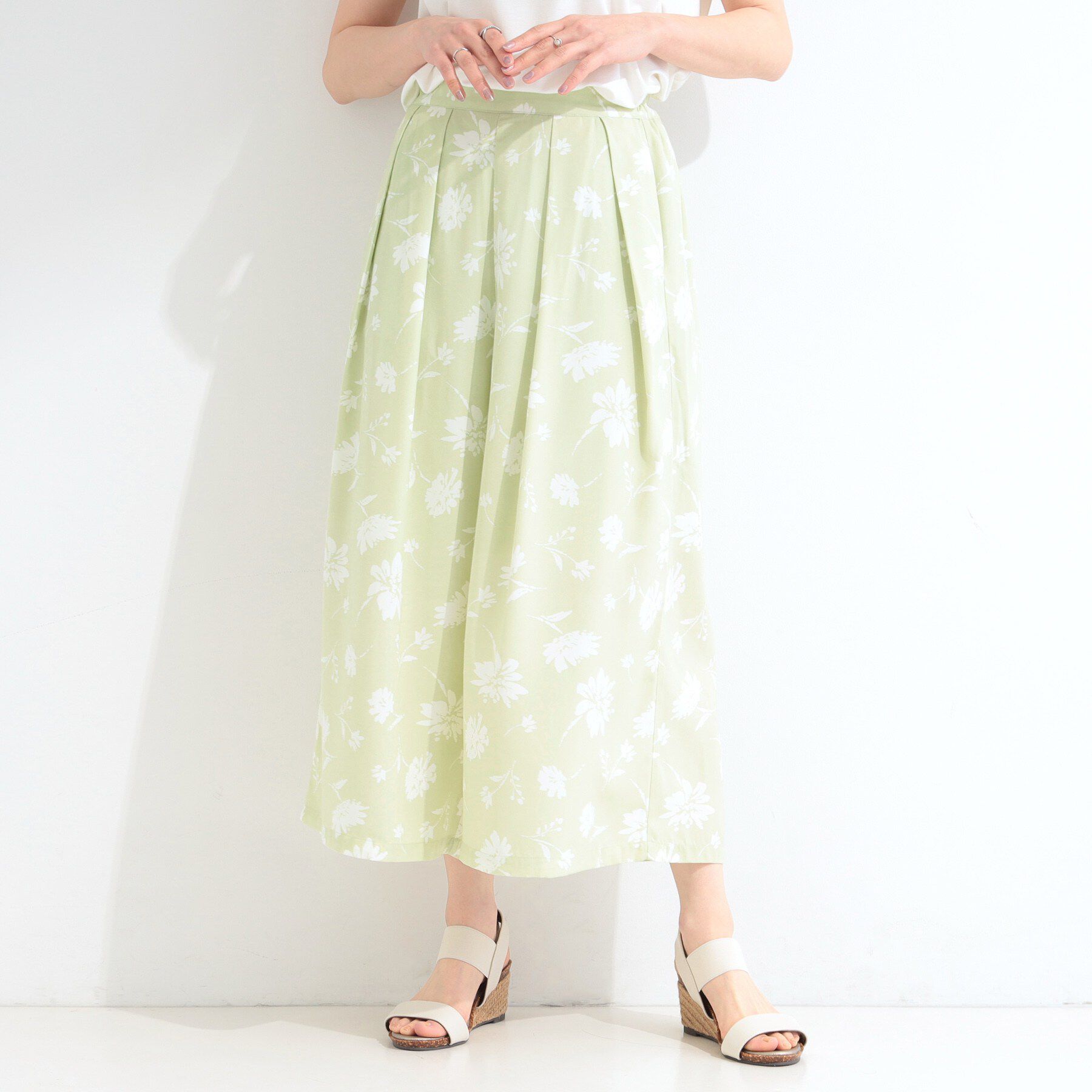 SHOO･LA･RUE「【S-LL/柄が選べる】大人上品な花柄でコーデが彩る アソートプリントスカーチョ」|その他|