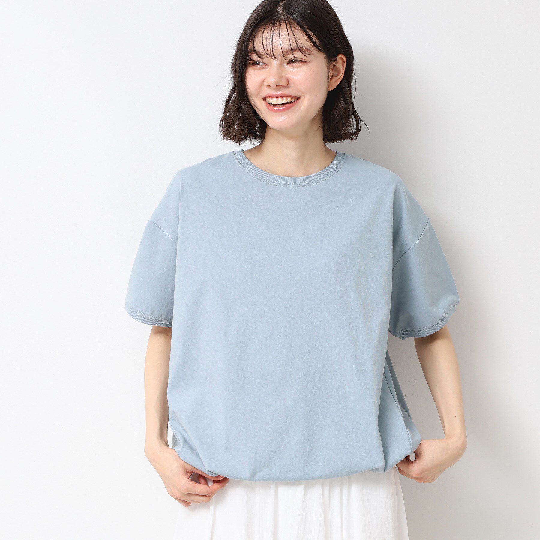 Dessin「【二の腕カバー/接触冷感/UV】ドローコードカットソー（XS～L）」|Tシャツ・カットソー|