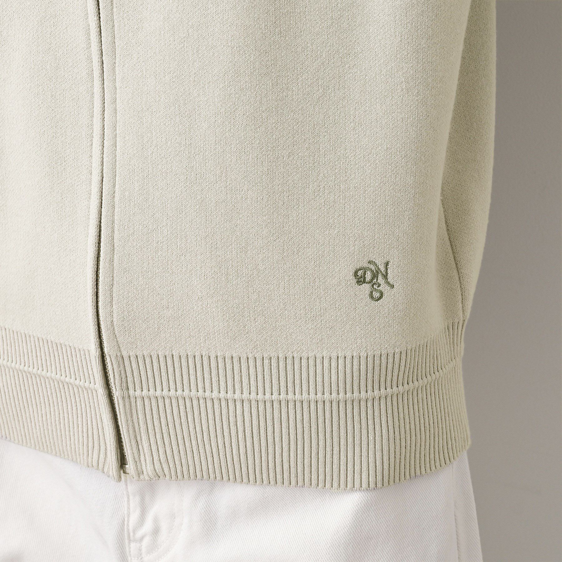 Dessin「【キレイ見え／洗える】ジャカード編みフードジップ」|ニット・セーター|