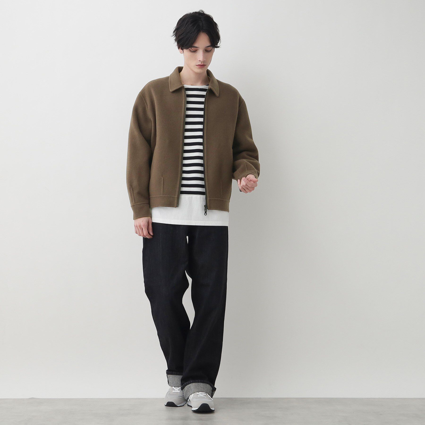 Dessin「【洗える】メルトンジャケット」|ステンカラーコート|