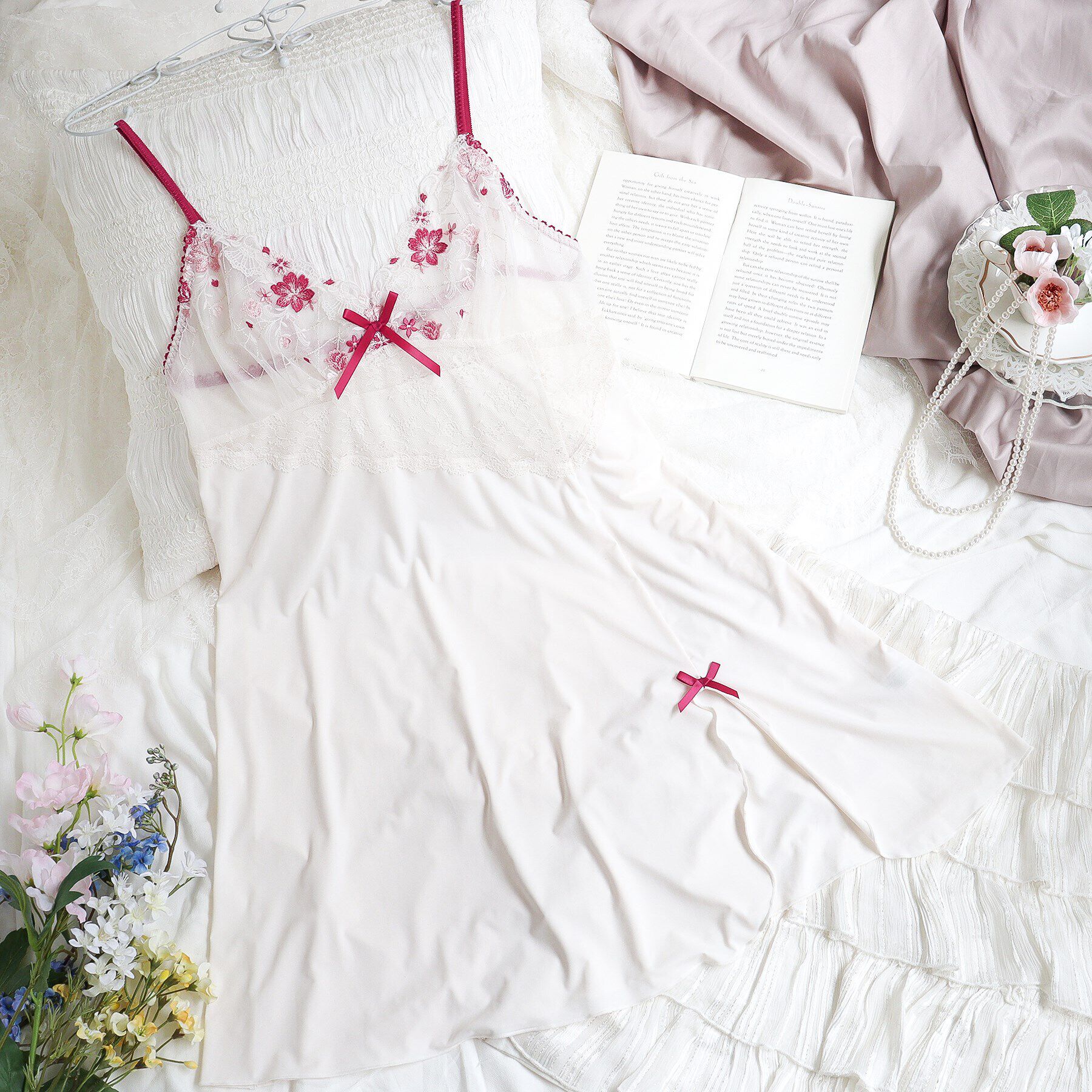 Risa Magli「ハーパー スリップ」|キャミソール|レッド(061)