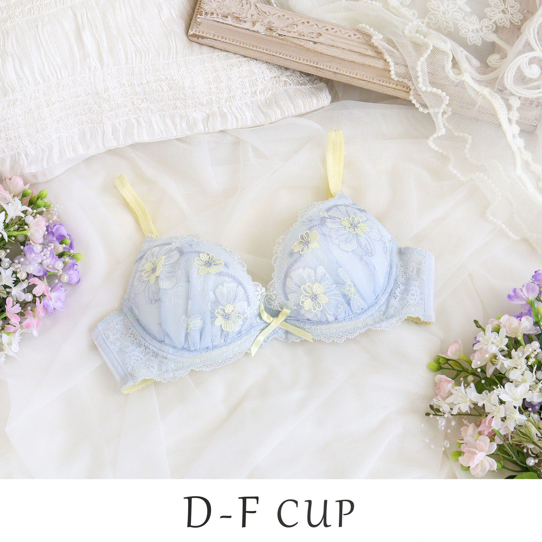 Risa Magli「ヘイリー ブラジャー （D-F） ＜リサマリ ミラクル谷間ブラ＞」|インナー|サックスブルー(09