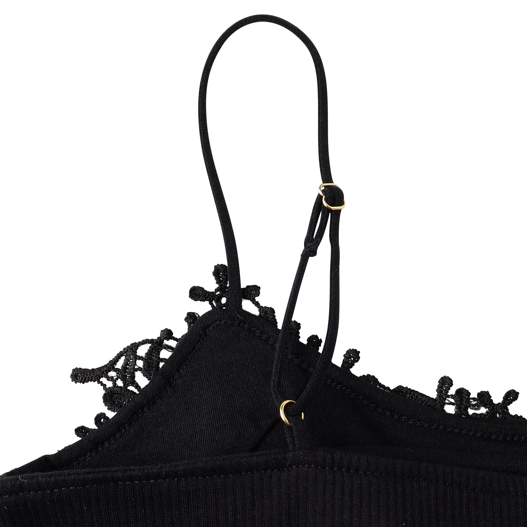 ITS&rsquo;DEMO「【洗濯機OK】レース付きカップインナー」|キャミソール|