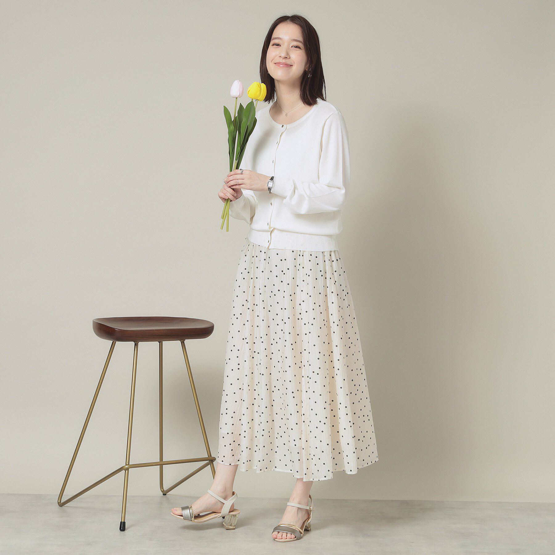 ITS&rsquo;DEMO「【UVカット／アンチピリング／手洗い可】クルーニットカーディガン」|カーディガン|