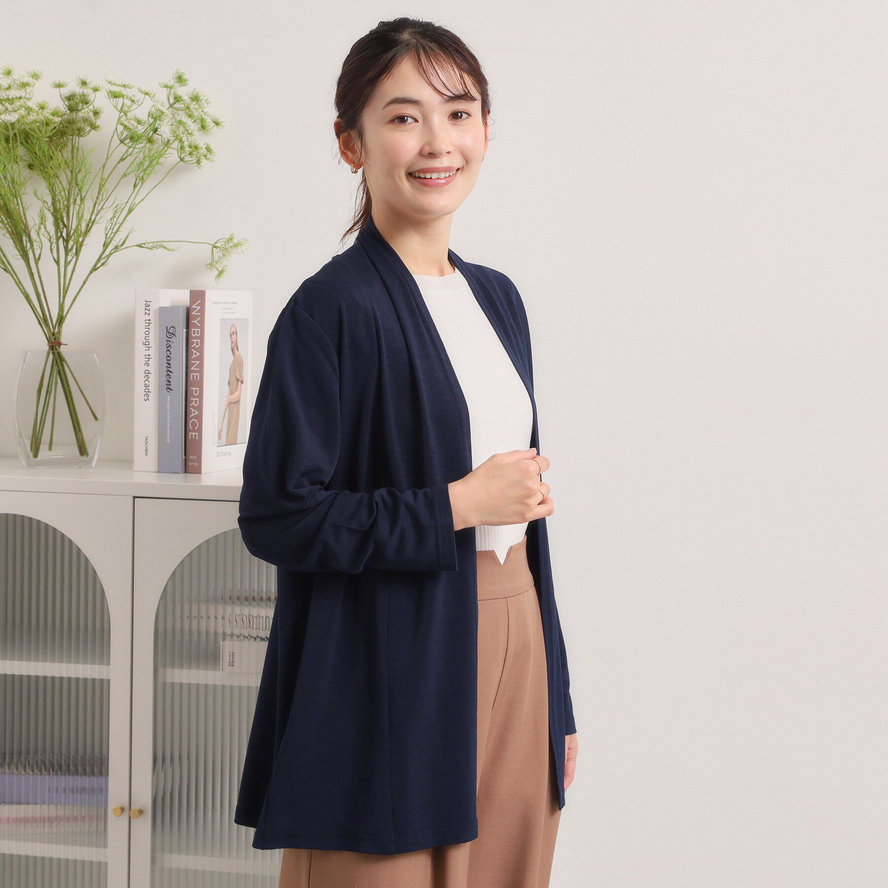 ITS&rsquo;DEMO「【UVカット／洗濯機OK】着流しカーディガン」|カーディガン|