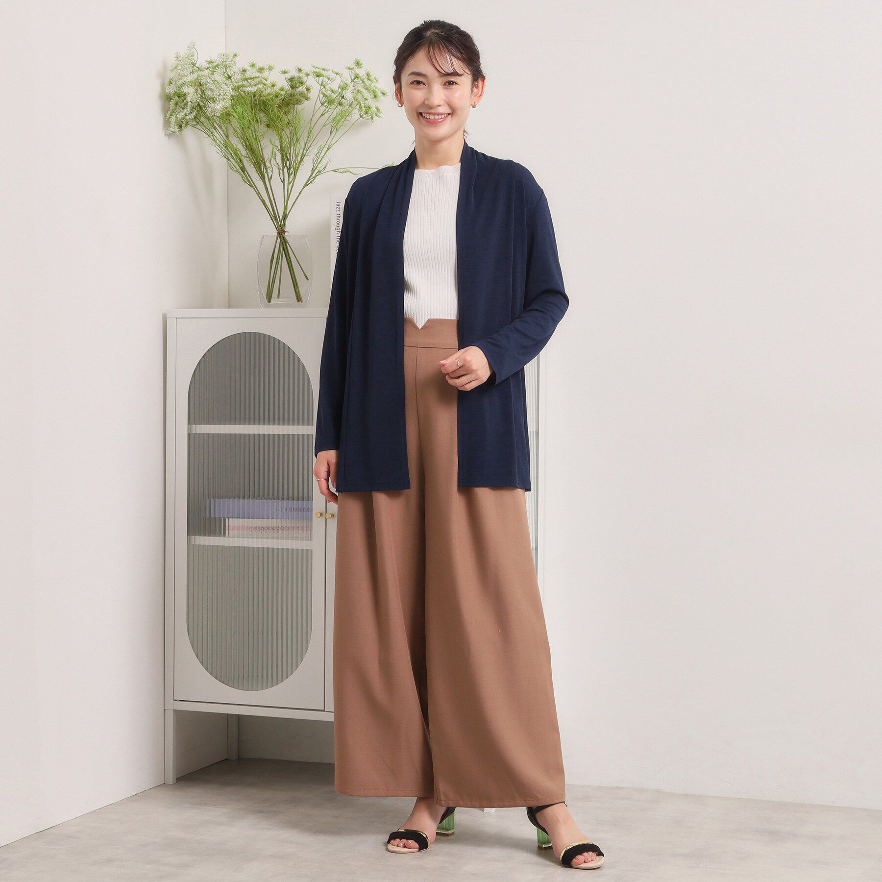 ITS&rsquo;DEMO「【UVカット／洗濯機OK】着流しカーディガン」|カーディガン|