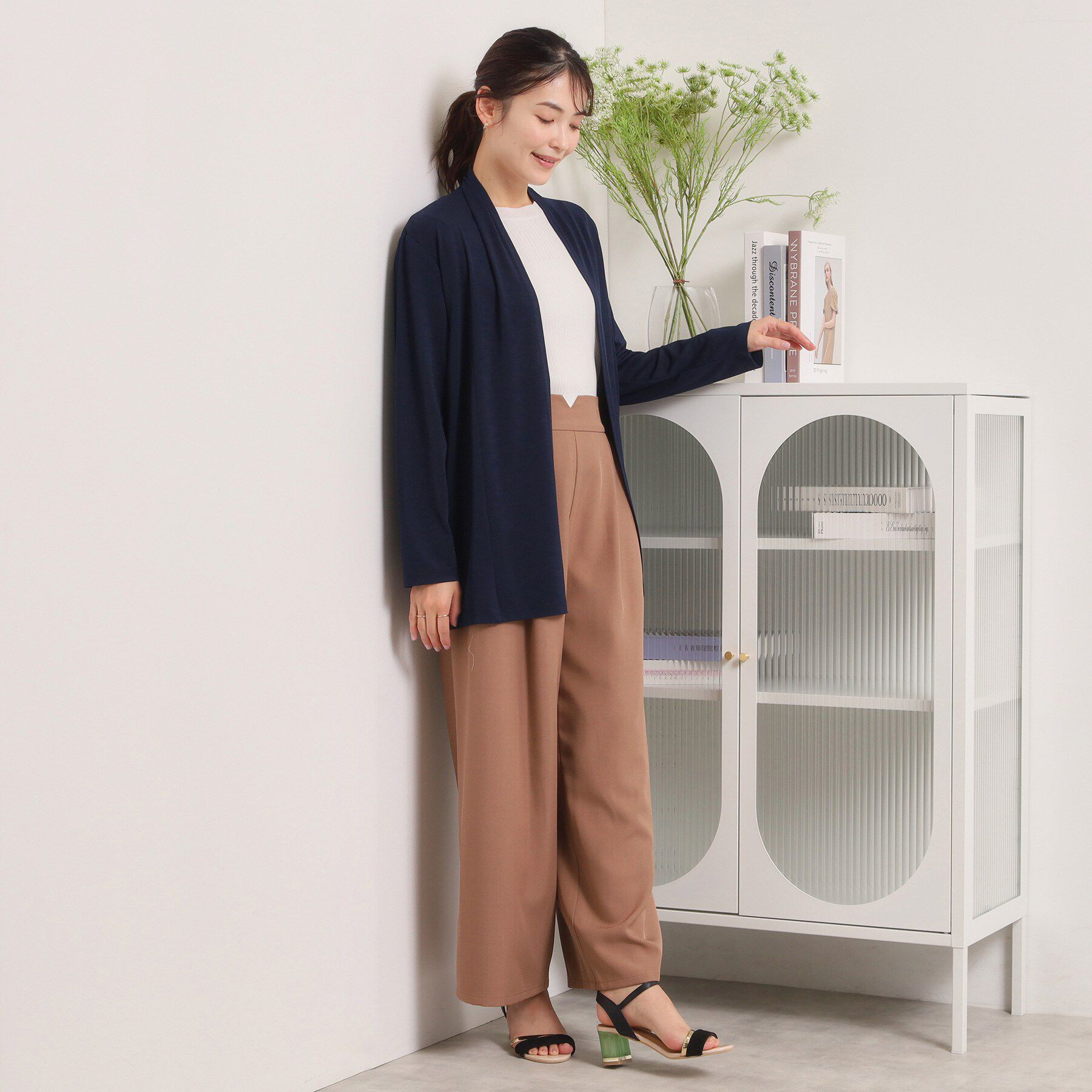 ITS&rsquo;DEMO「【UVカット／洗濯機OK】着流しカーディガン」|カーディガン|