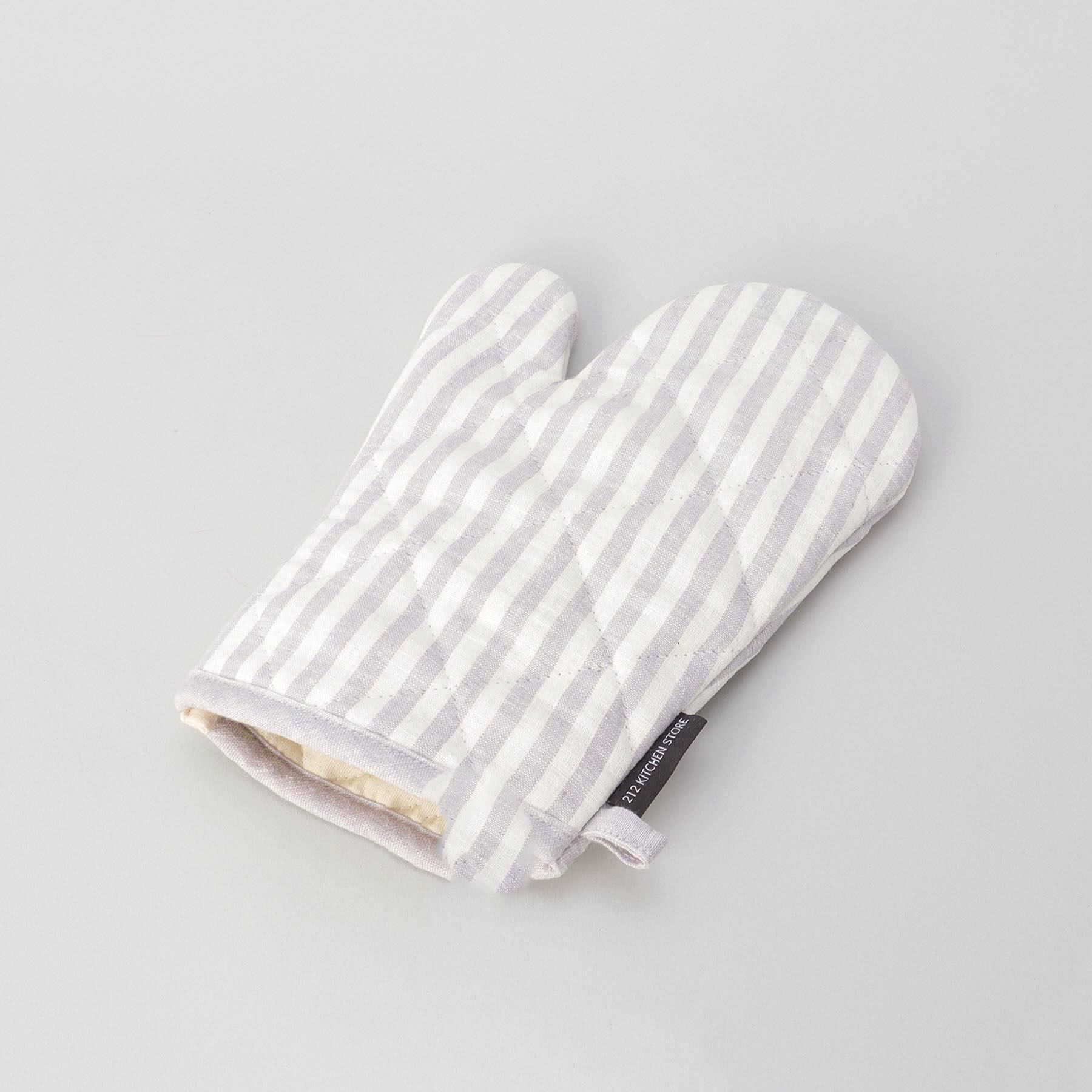 212 KITCHEN STORE「ブロックストライプ リネンコットン ミトン LPU ＜212Kオリジナル ＞」|食器・キッチングッズ|その他