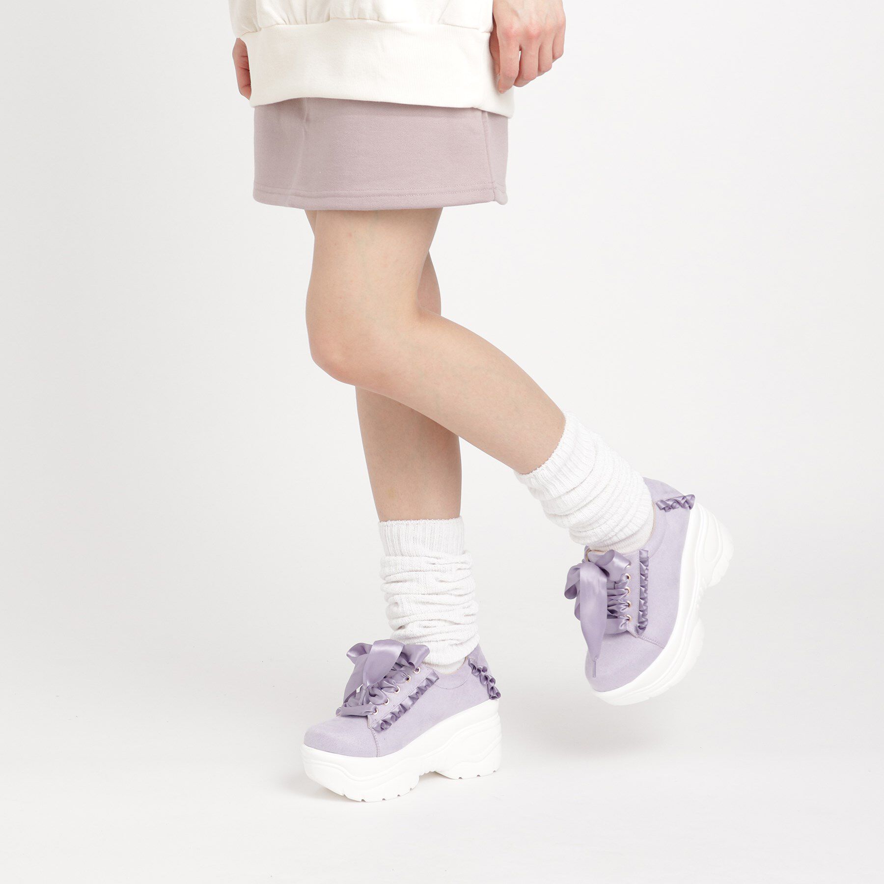 csT&P「厚底フリルスニーカー」|スニーカー|