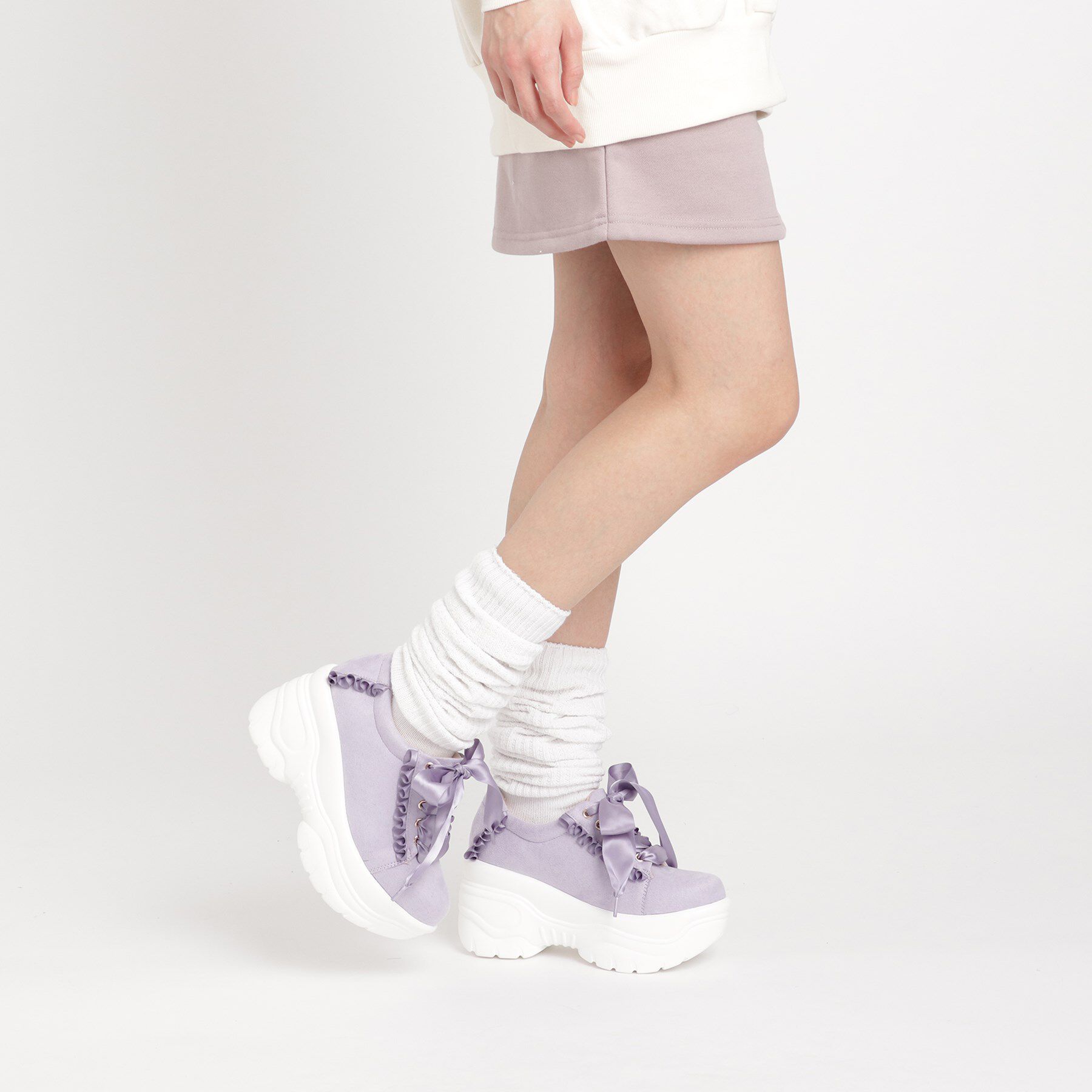 csT&P「厚底フリルスニーカー」|スニーカー|