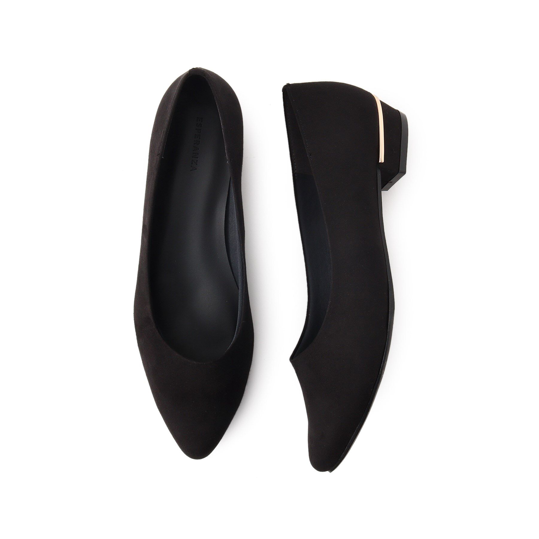 ESPERANZA「《定番》晴雨兼用クッションフラットパンプス」|パンプス|