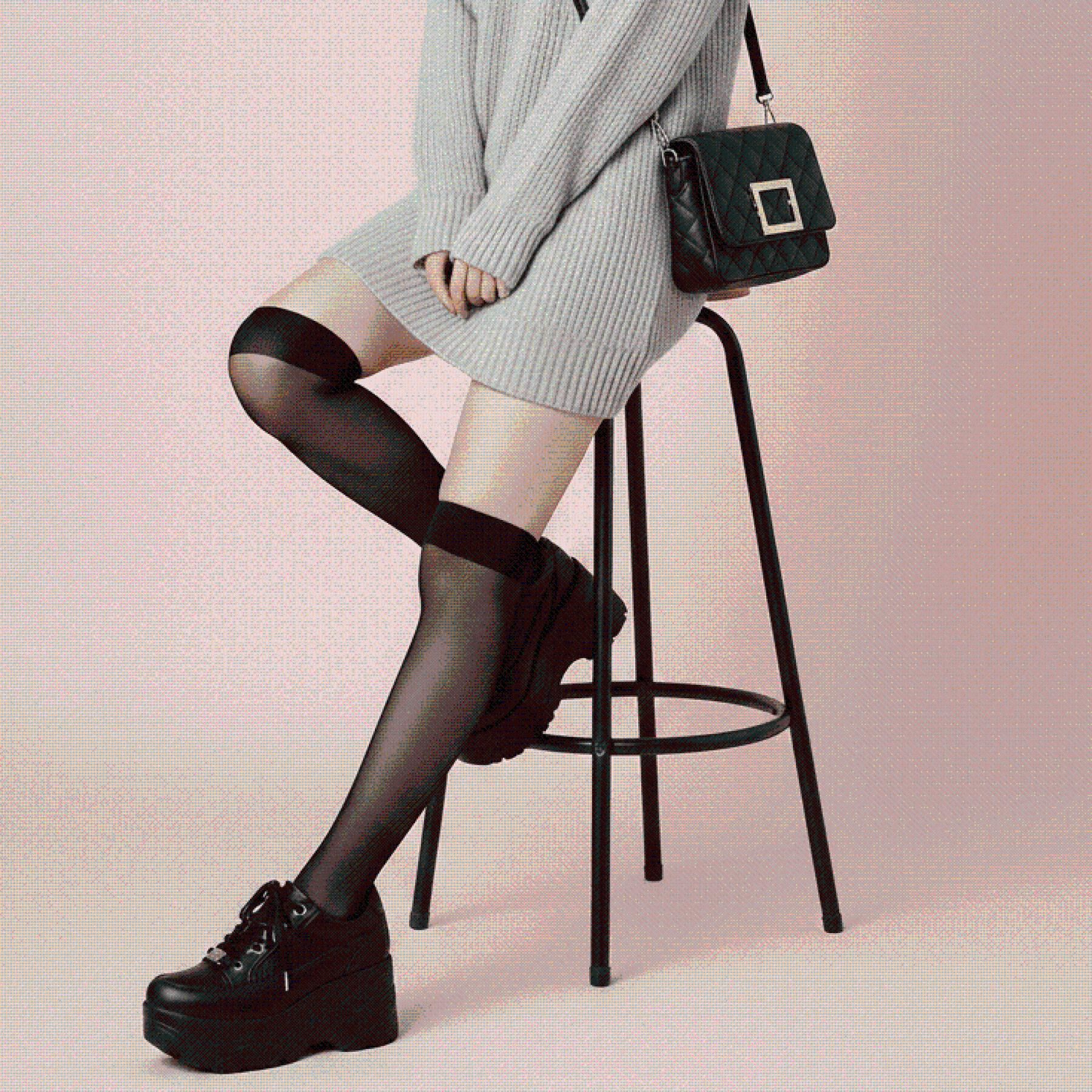 csT&P「＼脱ぎ履きしやすい／ファスナー付厚底スニーカー」|スニーカー|