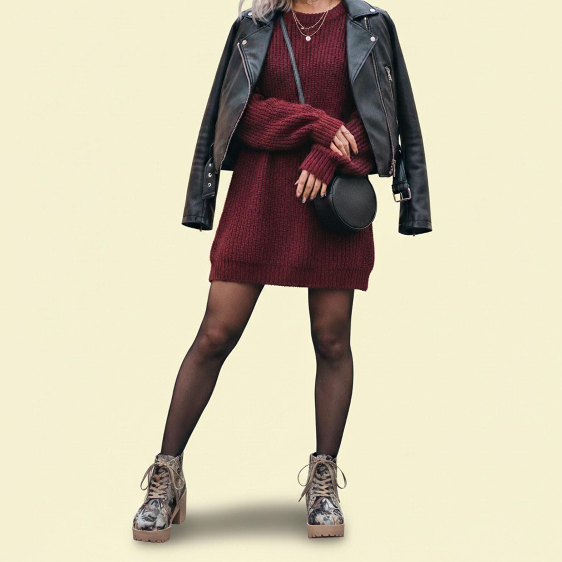 csT&P「一体厚底レースアップブーツ」|ショートブーツ|