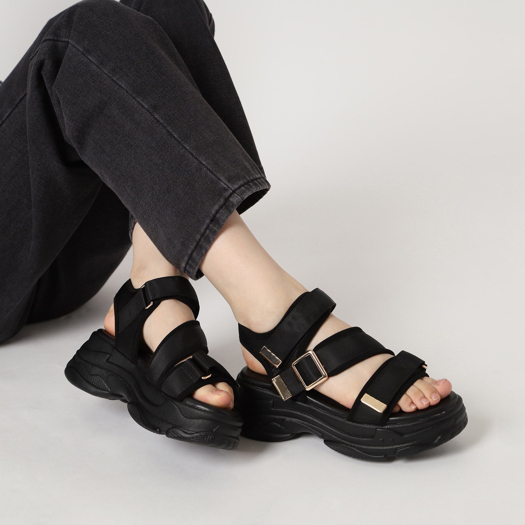 ESPERANZA「ゴールドバックルベルトスポサン 24SS」|サンダル|